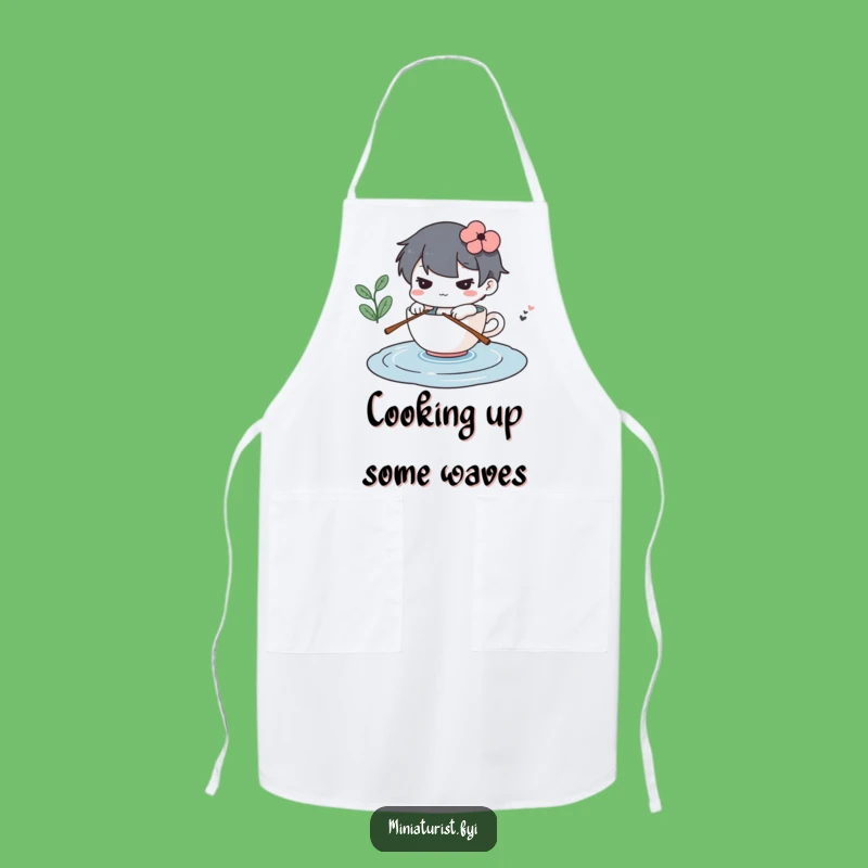 Funny Determined Mini Apron Row Your Way Through Cooking