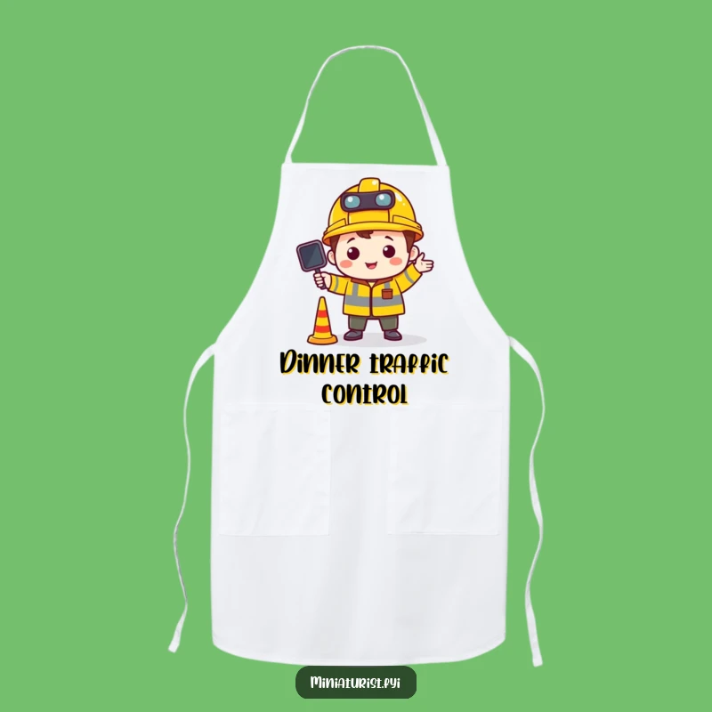 Funny Tiny Traffic Supervisor Apron: Master Your Kitchen with Authority