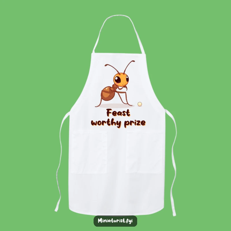 Funny Determined Ant Pearl Apron - Kitchen Perseverance Gift