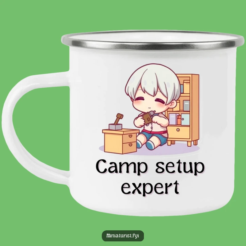 Funny Tiny Fixer Camping Mug: Fix it Anywhere, Hilarious Gift!