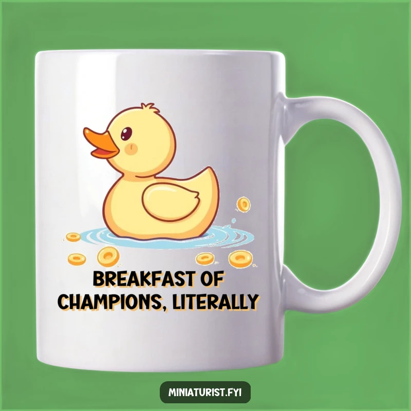 Funny Rubber Ducky Cereal Flake Mug: A Hilarious Gift for Breakfast Lovers