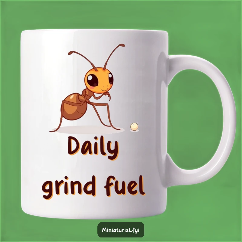 Funny Determined Ant Pearl Mug - Mighty Efforts Reward Gift