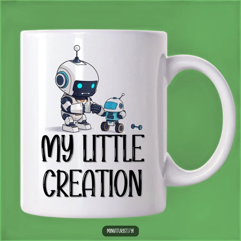 Funny Robot Builder Mug: Tiny Bot Creator Gift for Techies