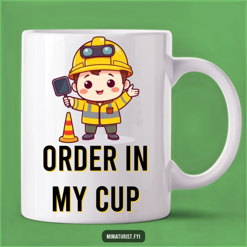Funny Tiny Traffic Controller Mug: A Hilarious Gift for Organizers