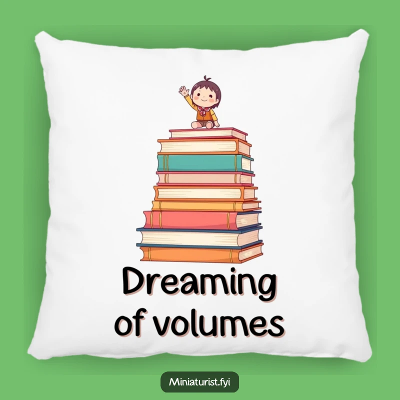 Funny Waving Tiny Figure Pillow Cozy Reading Comfort