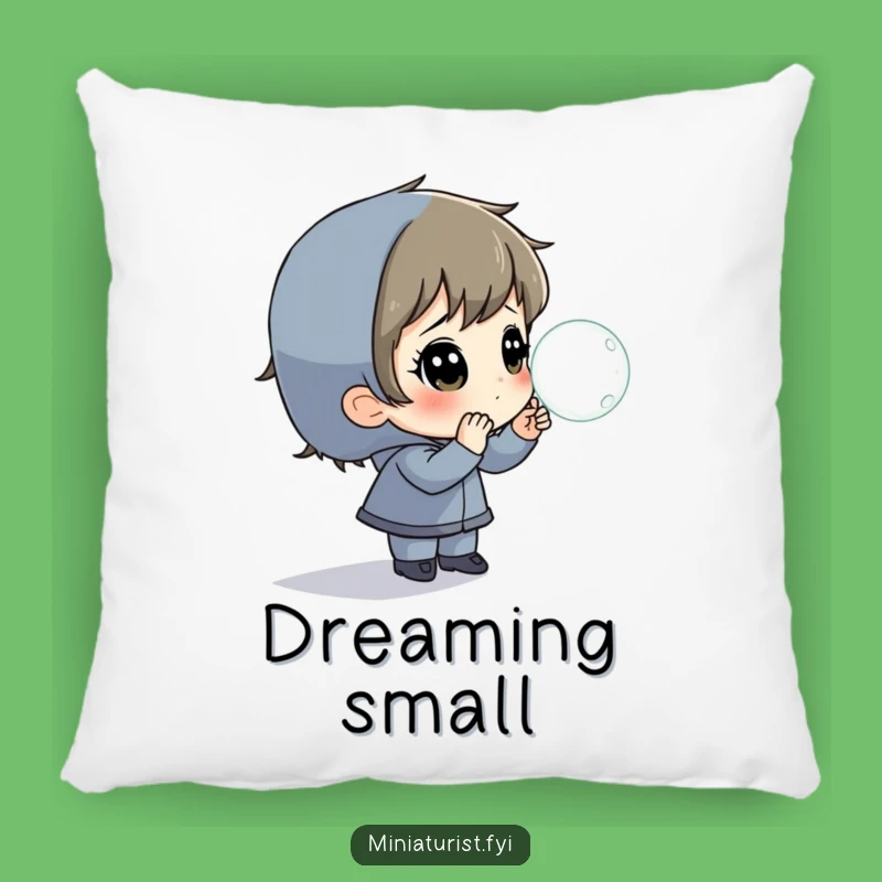 Funny Dewdrop Wonder Pillow - Cozy Up with Curiosity