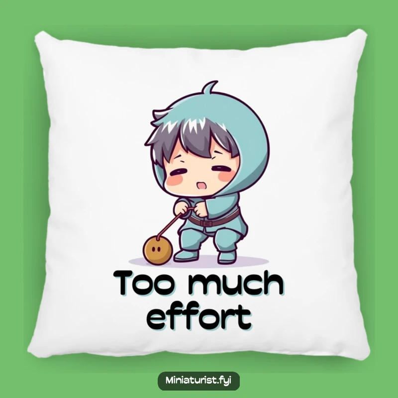 Funny Tiny Lifter Pillow: Comfy Decor for Laugh-Out-Loud Moments