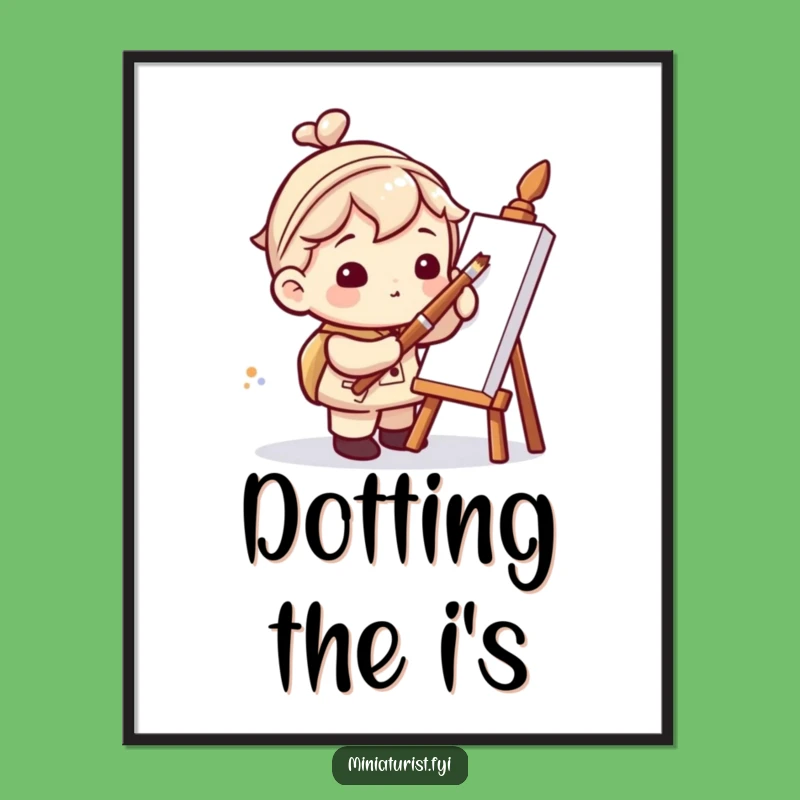 Funny Miniaturist Artist Digital Art: Gigantic Brush Fun, Instant Decor