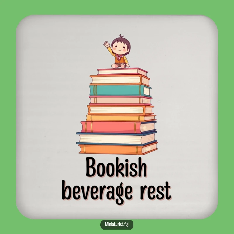 Funny Waving Tiny Figure Coaster Protect Your Table Cheerfully