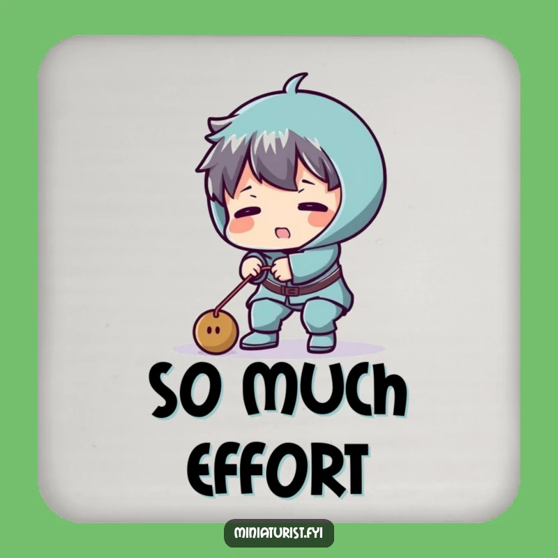 Funny Tiny Lifter Coaster: Hilarious Protection for Your Surfaces