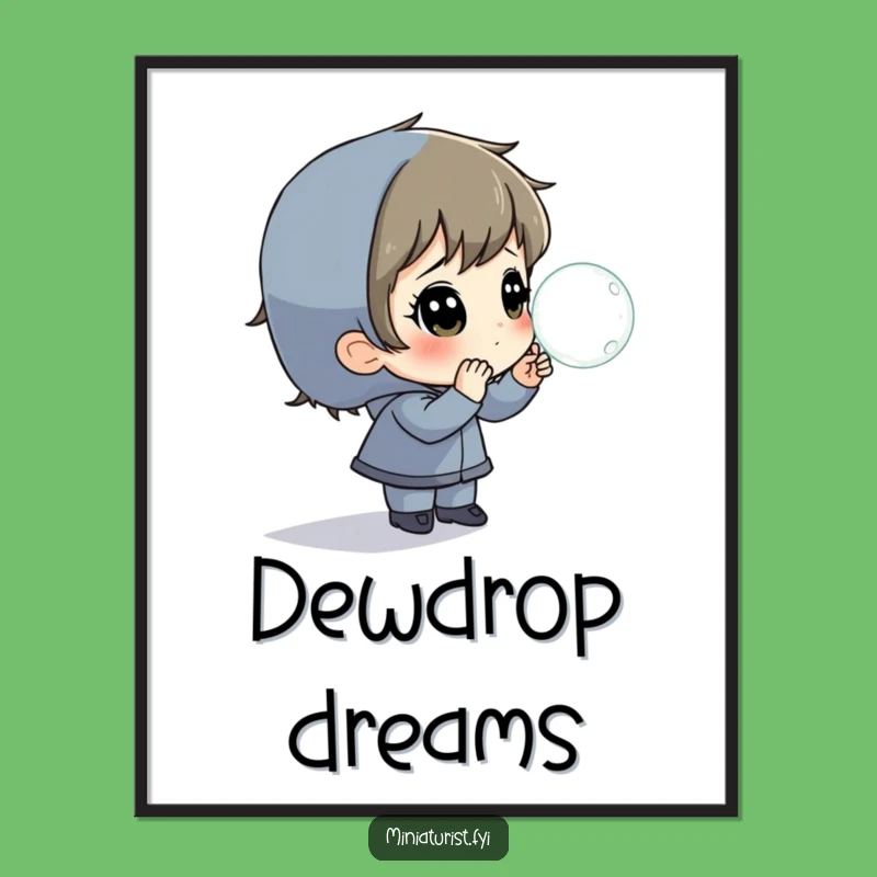 Funny Dewdrop Wonder Poster - Inspire Your Space