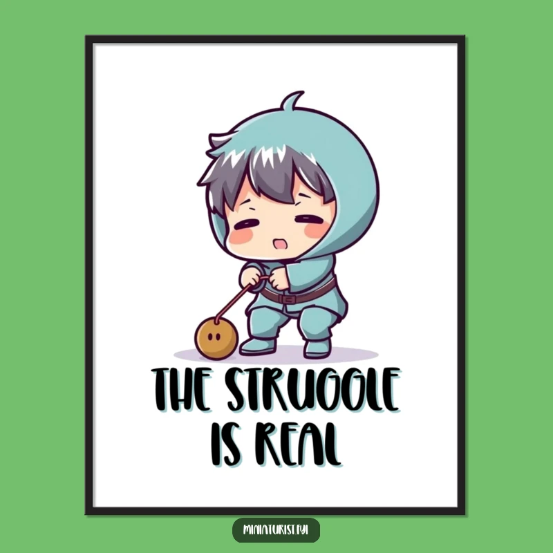 Funny Tiny Weightlifter Poster: Hilarious Wall Art for Gyms and Homes