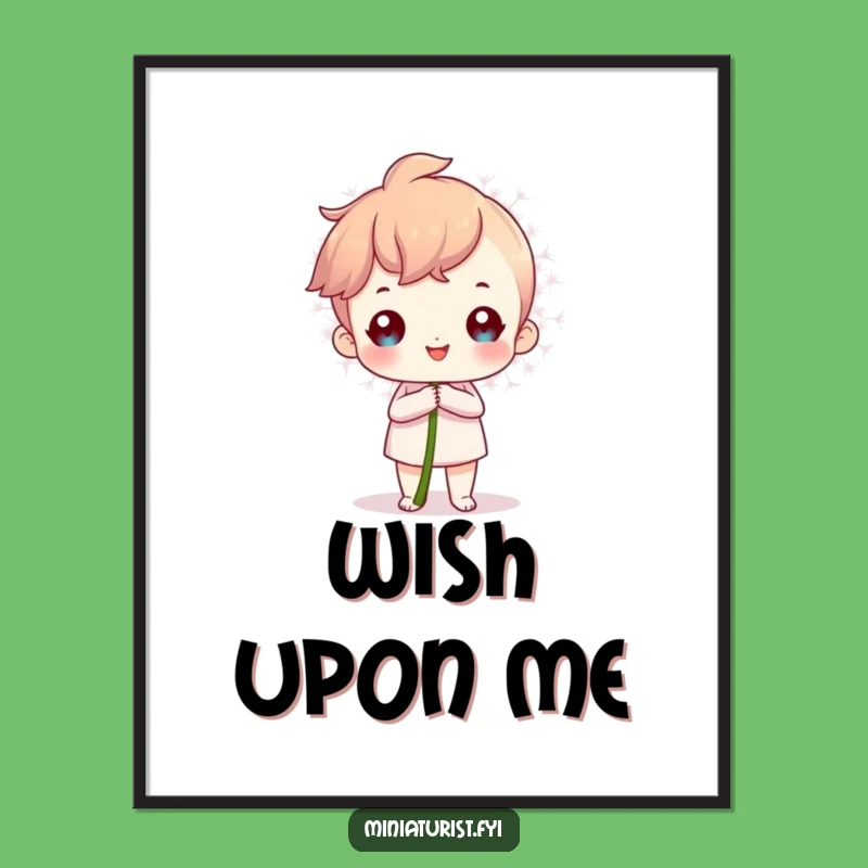 Funny Proud Dandelion Seed Poster - Inspire Grand Ambitions