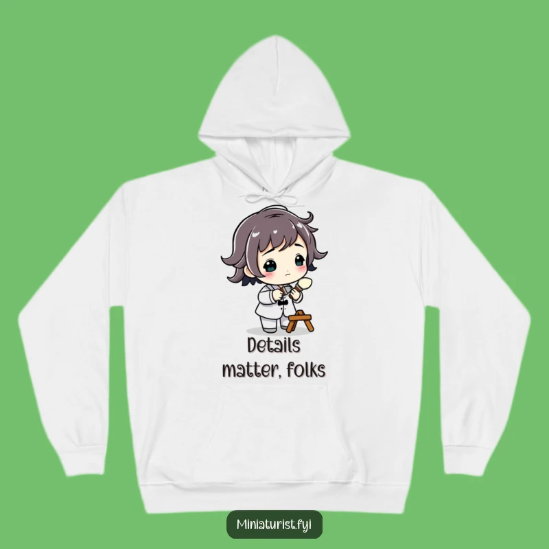 Cozy Funny Miniature Artist Hoodie: Warmth for Your Inner Creator, Gift!