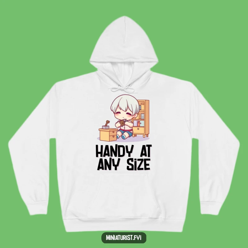 Cozy Funny Tiny Fixer Hoodie: Warmth for the Handyman, Gift!