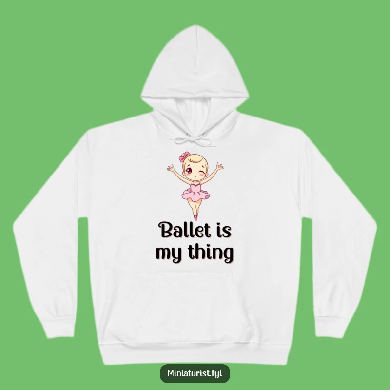 Funny Ballet Macaron Hoodie: Cozy Tiny Dancer Sweatshirt