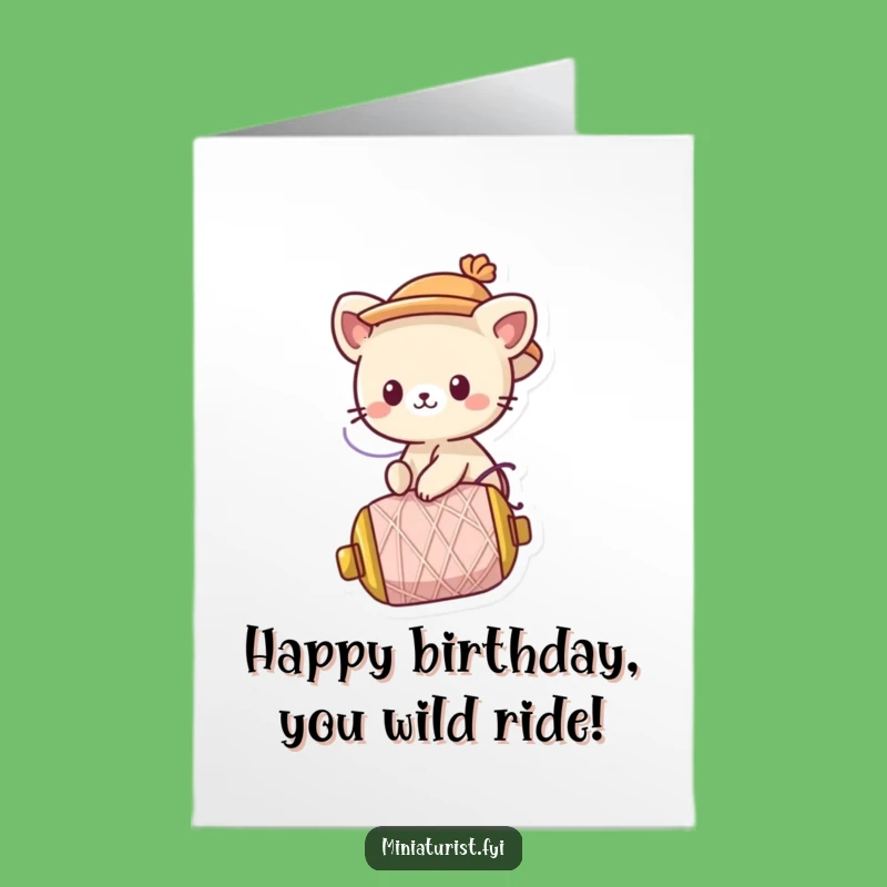 Free Printable Birthday Card: Wild Ride Birthday! Funny Downloadable Gift
