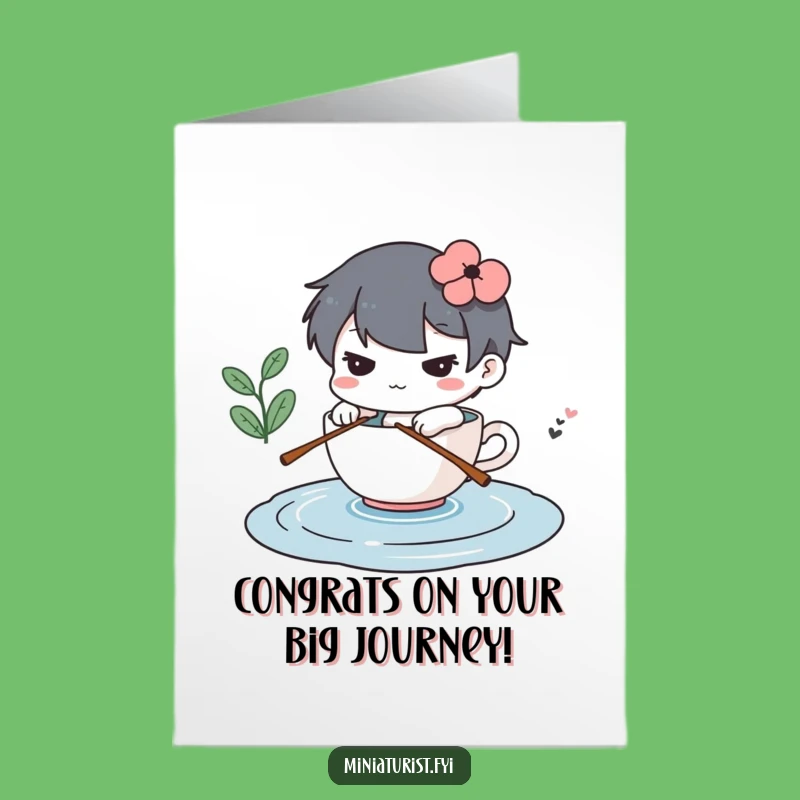 Free Printable Congrats Card: Teacup Explorer for a Triumphantly Funny Downloadable Gift