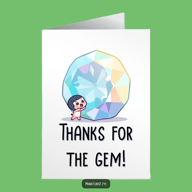 Free Printable Gem Discovery Thank You Card - Precious Funny Gift