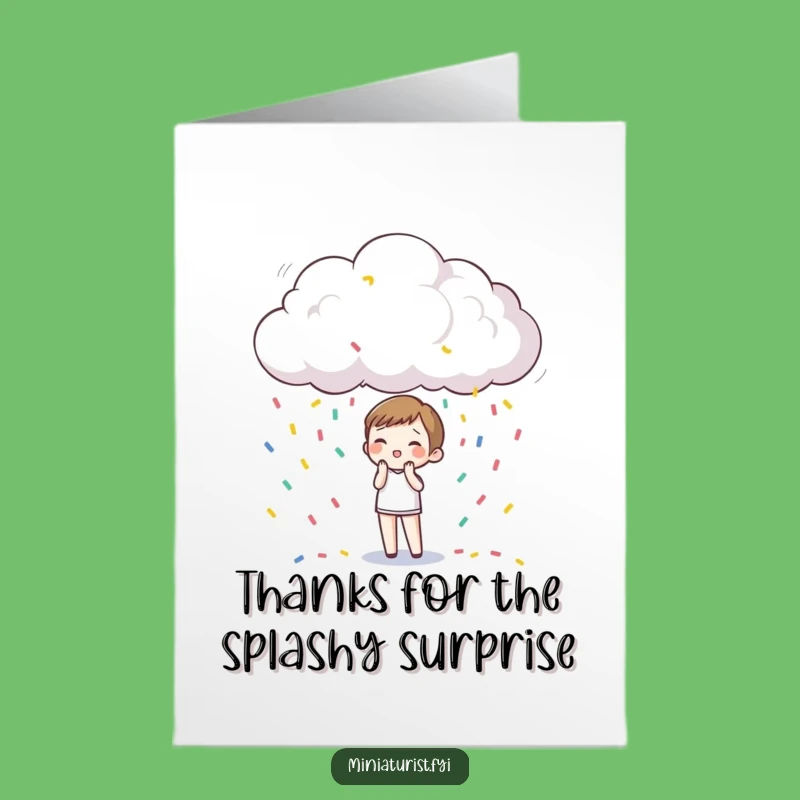 Free Printable Thank You Card: Confetti Shower Surprise, Heartfelt DIY Downloadable Appreciation Gift