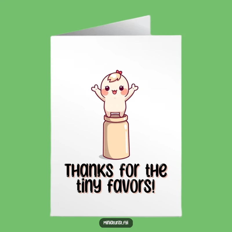 Free Printable Thank You Card: Thimble Balance Gratitude DIY