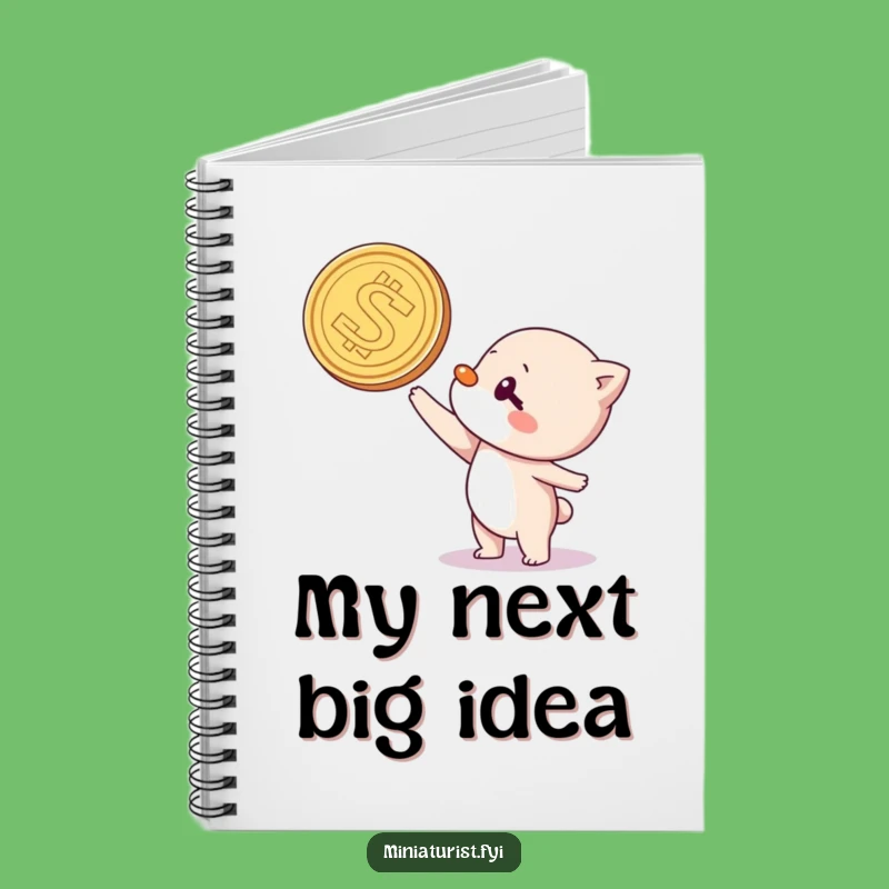 Funny Coin Balancing Journal: Jot Down Thoughts with Comedic Flair