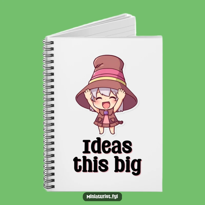 Funny Oversized Hat Notebook: Jot Down Big Ideas Tiny Style, Gift