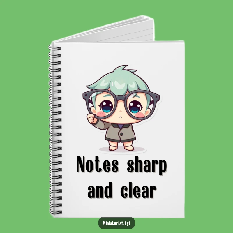 Funny Spectacle Polisher Notebook: Jot Down Ideas with Tiny Character Charm