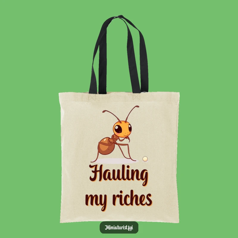 Funny Determined Ant Pearl Tote Bag - Carry Your Ambitions Gift