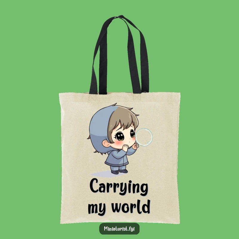Funny Dewdrop Wonder Tote Bag - Carry Your Curiosity