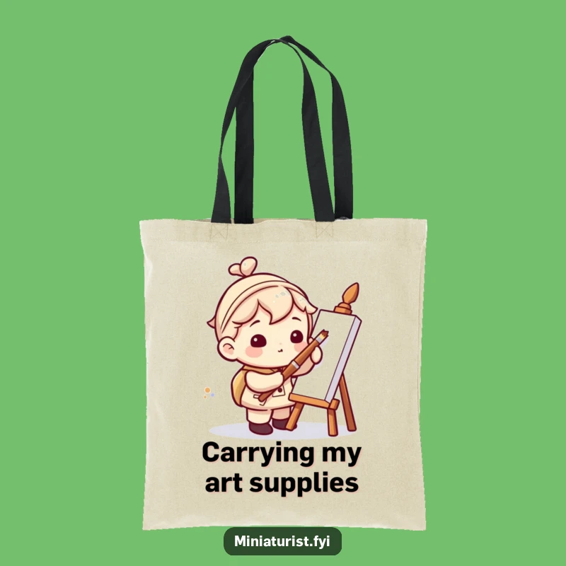 Funny Miniaturist Artist Tote Bag: Carry Your Laughs, Perfect Art Gift