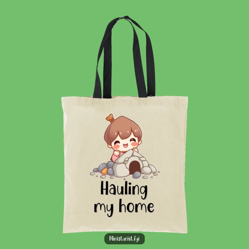 Funny Pebble House Artisan Tote Bag: Carry Your Projects in Style